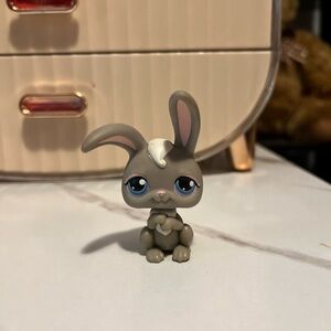 Littlest Pet Shop #14 Grey and White Bunny Rabbit, LPS, LPS collectible 5/$25
